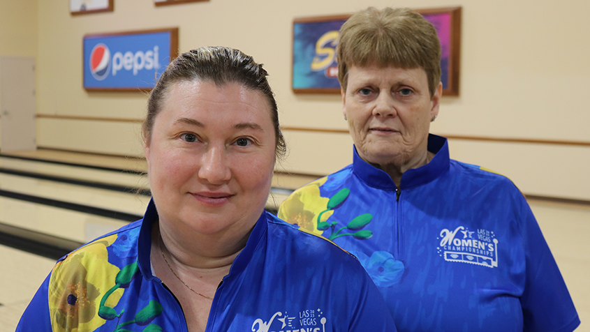Jennifer Pelletier and Susan Kelt at the 2023 USBC Women's Championships
